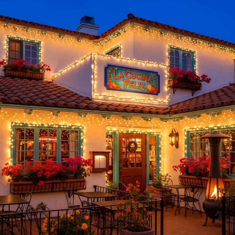 Exterior Of A Mexican Restaurant In California Dec